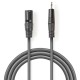 Cabo XLR 3P Macho / Mini Jack 3.5mm Macho 3m Cinza