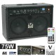 Coluna Amplificada 2 X 6.5" 75W USB/Mp3