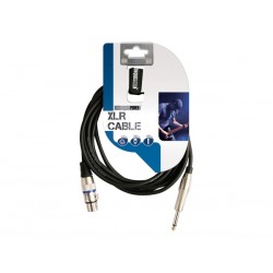 Cabo Microfone XLR Femea / Jack 3mt