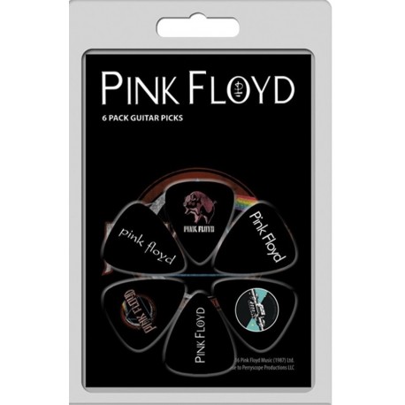 Conjunto 6 palhetas Pink Floyd