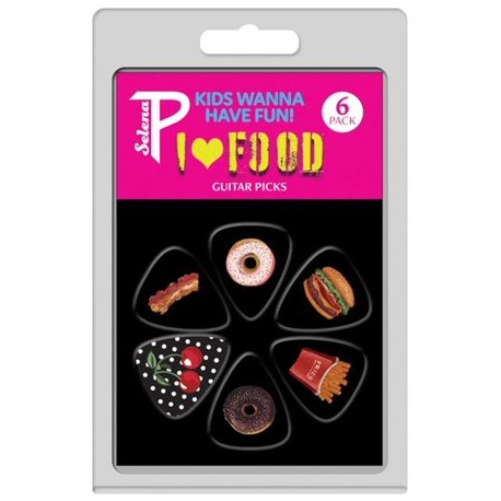 Conjunto 6 palhetas Love Food