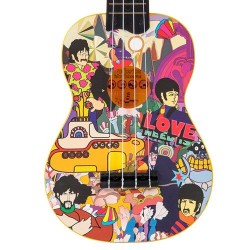 Ukulele Vintage The Beatles Amarelo