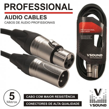 CABO MICROFONE XLR 5M